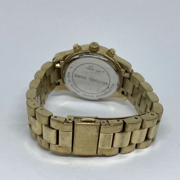 Michael Kors Runway MK5384 Women's Gold Stainless Steel Analog Dial Watch MP857 - Picture 10 of 12